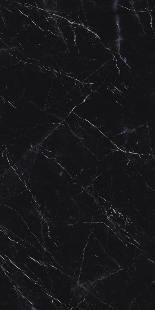 Carrelage Sol / Mur Marbre Noir 160x320 Grain Poli effet miroir Night InstaHouse Marquina Night APE